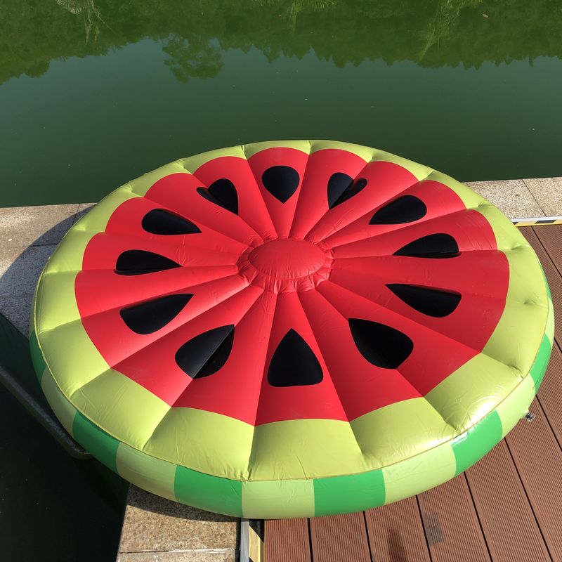 0.3mm 1.5m Watermelon Swim Ring Raft Inflatable Luxury Pool Floats For Adults