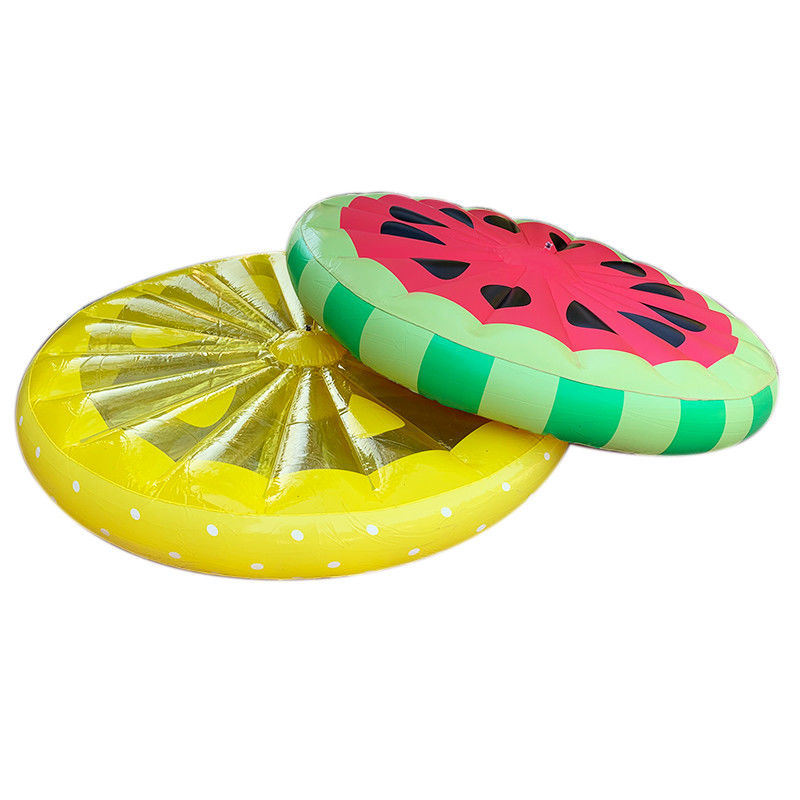 0.3mm 1.5m Watermelon Swim Ring Raft Inflatable Luxury Pool Floats For Adults
