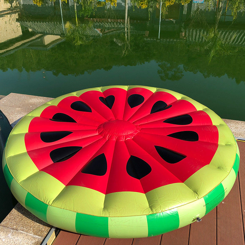 0.3mm 1.5m Watermelon Swim Ring Raft Inflatable Luxury Pool Floats For Adults