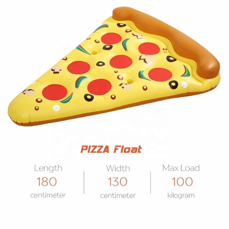 Funny Swimming Pool Pizza Pool Float 180 X 130cm  Inflatable Water Floats For Adults