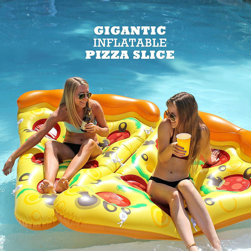 Funny Swimming Pool Pizza Pool Float 180 X 130cm  Inflatable Water Floats For Adults