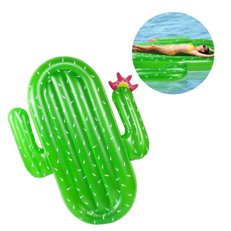 Holiday Inflatable Cactus Drink Float Toy Swimming Pool Float Pool Float Chairs For Adults BSCI