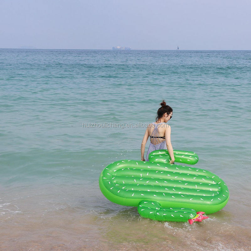 Holiday Inflatable Cactus Drink Float Toy Swimming Pool Float Pool Float Chairs For Adults BSCI