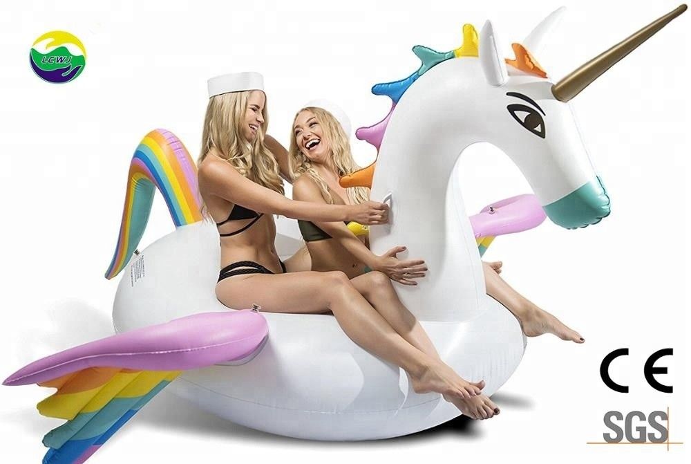 Rainbow Inflatable Adult Pool Float Swimming Pool Pegasus Float For Adult And Kids