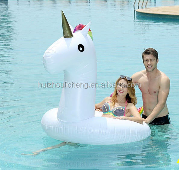 Non Toxic Swimming Pool Float Inflatable 1.5m Unicorn Pool Toy