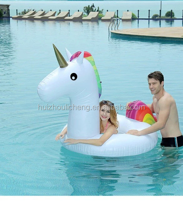Non Toxic Swimming Pool Float Inflatable 1.5m Unicorn Pool Toy