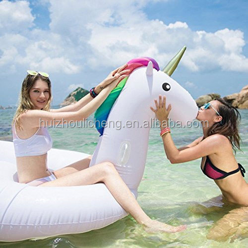 Non Toxic Swimming Pool Float Inflatable 1.5m Unicorn Pool Toy