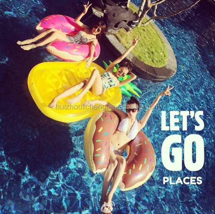LC Factory Best Price PVC Inflatable Float Pool Float Pineapple Water Toys For Adults