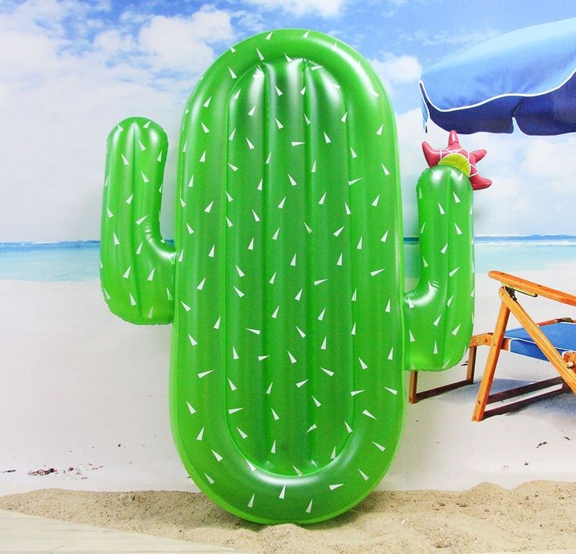 Family Fun Cactus Pool Float Non Phthalate PVC Summer Party Float For Lake