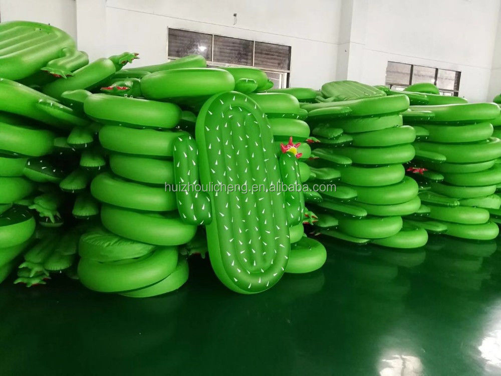 Family Fun Cactus Pool Float Non Phthalate PVC Summer Party Float For Lake