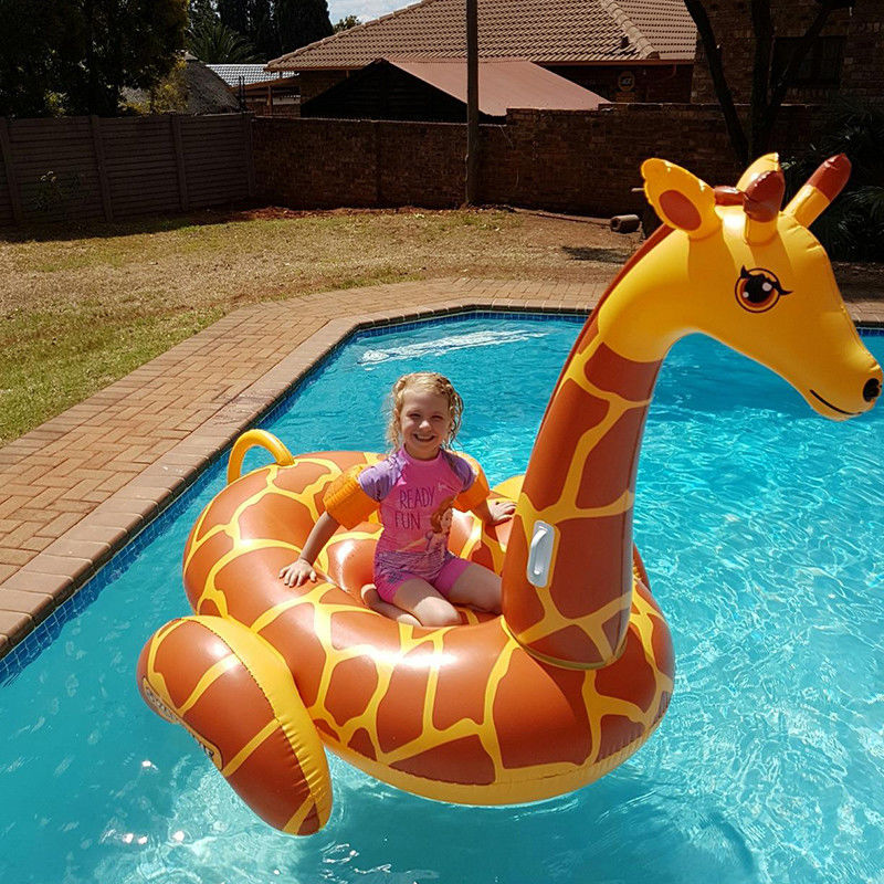 Inflatable Swim Ring Giraffe Pool 0.32mm  Float Decoration Giant Inflatable Pool
