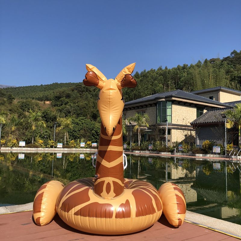 Inflatable Swim Ring Giraffe Pool 0.32mm  Float Decoration Giant Inflatable Pool
