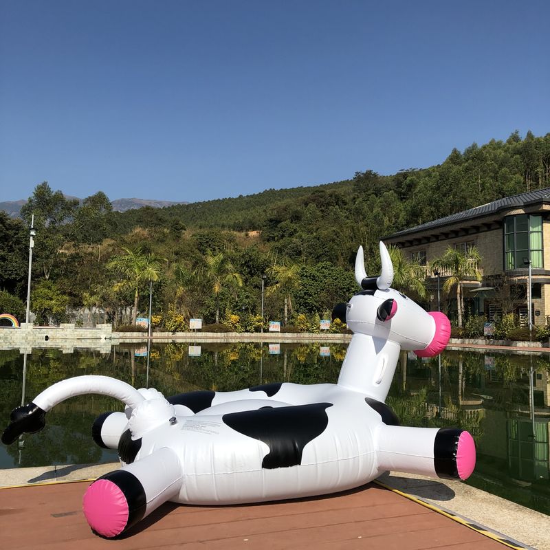 190 X 190 X 130cm Inflatable Pool Float Animal Shape Pool Float Chair Island Raft