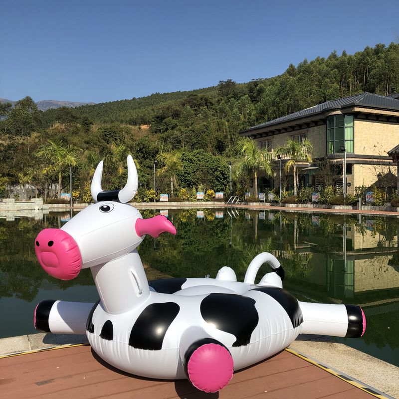 190 X 190 X 130cm Inflatable Pool Float Animal Shape Pool Float Chair Island Raft