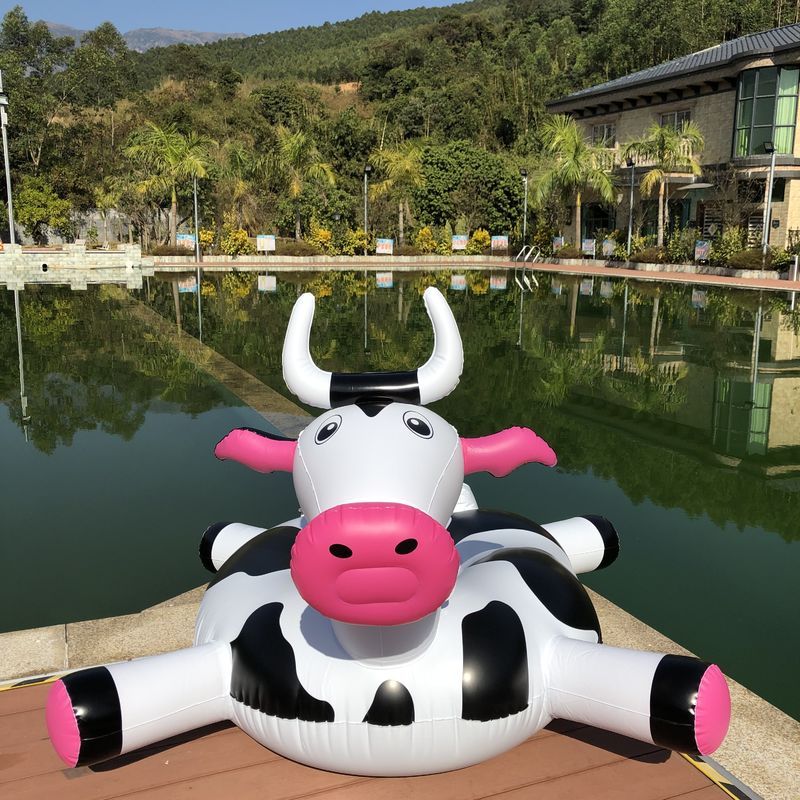190 X 190 X 130cm Inflatable Pool Float Animal Shape Pool Float Chair Island Raft