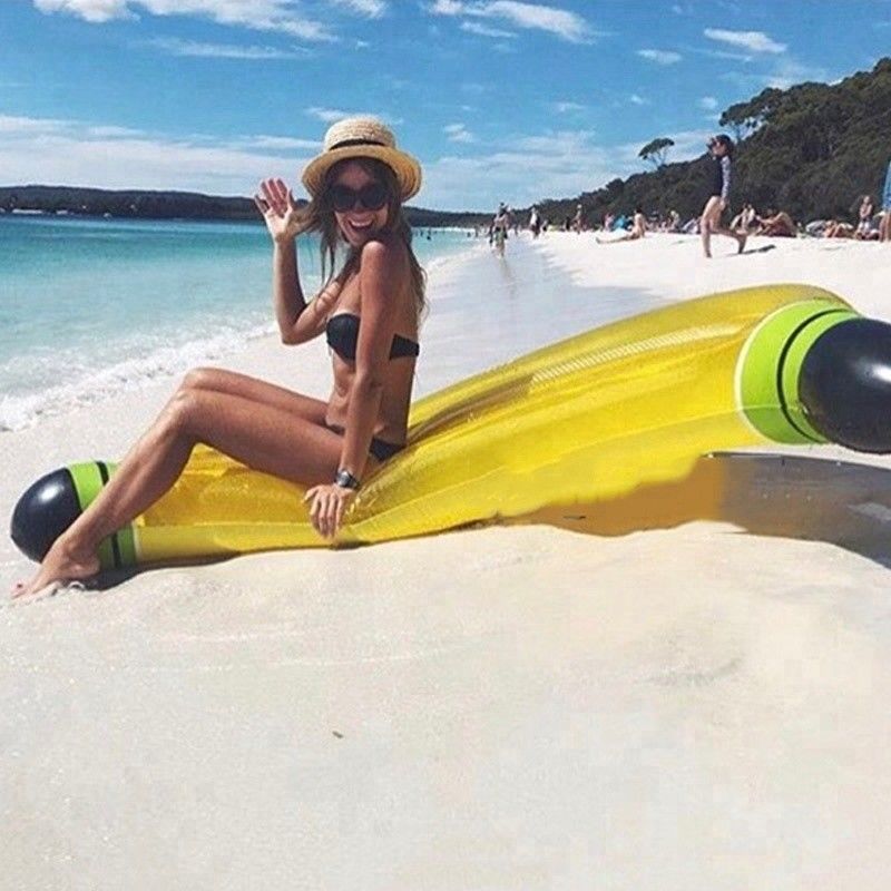 Hot New Toys For Sport Game Banana Party Pool Float Island Pool