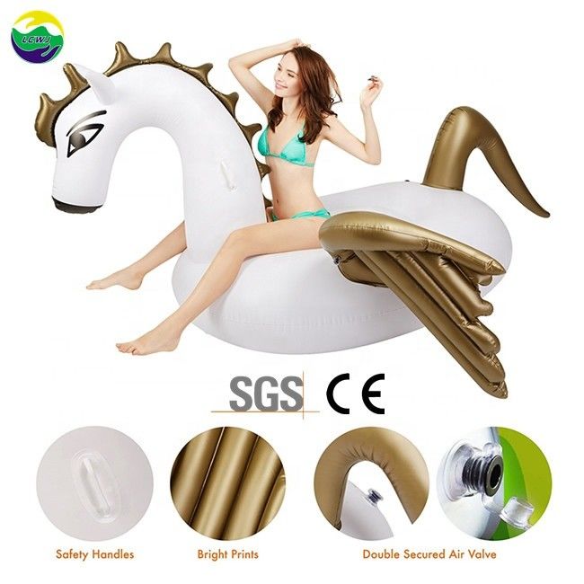 Eco Friendly Pegasus Inflatable Pool Float Horse Adult Toys 250 X 250 X 130cm