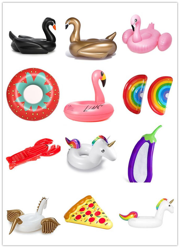 0.3mm Multi Color Large Pool Floats Inflatable Lollipop Pool Float 220 X 150cm