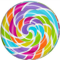 0.3mm Multi Color Large Pool Floats Inflatable Lollipop Pool Float 220 X 150cm