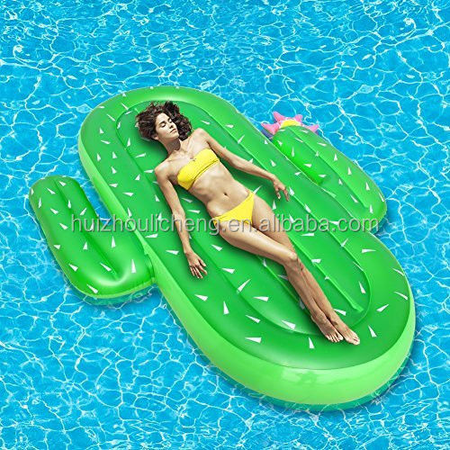 Children Cactus Inflatable Pool Float Green Outdoor Raft Lounge For Adults Summer Party
