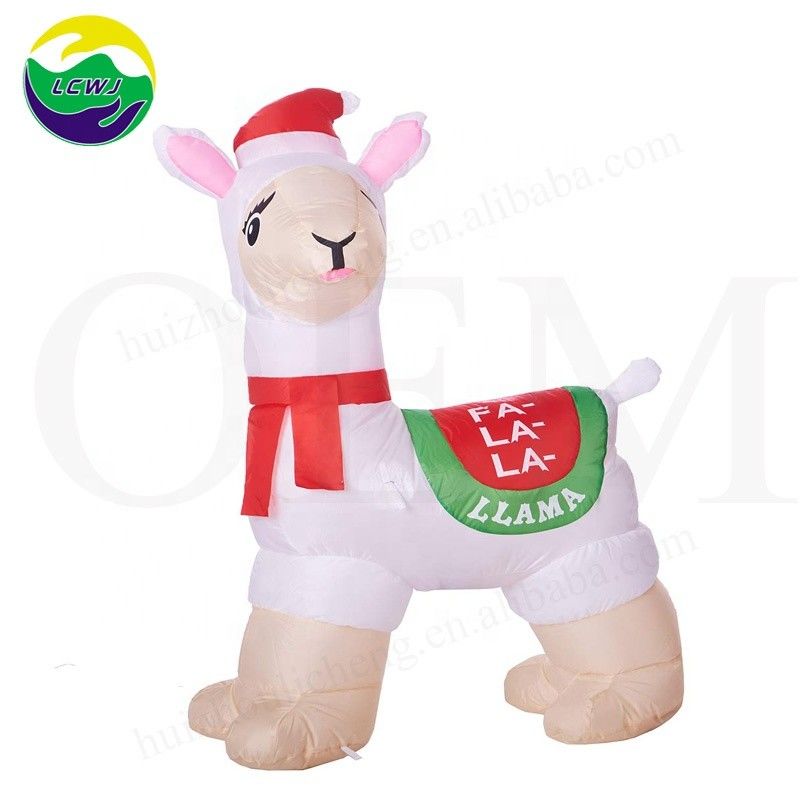 Holiday Outdoor Decoration Blow Up Pool Toys Alpaca Inflatable Floating Island