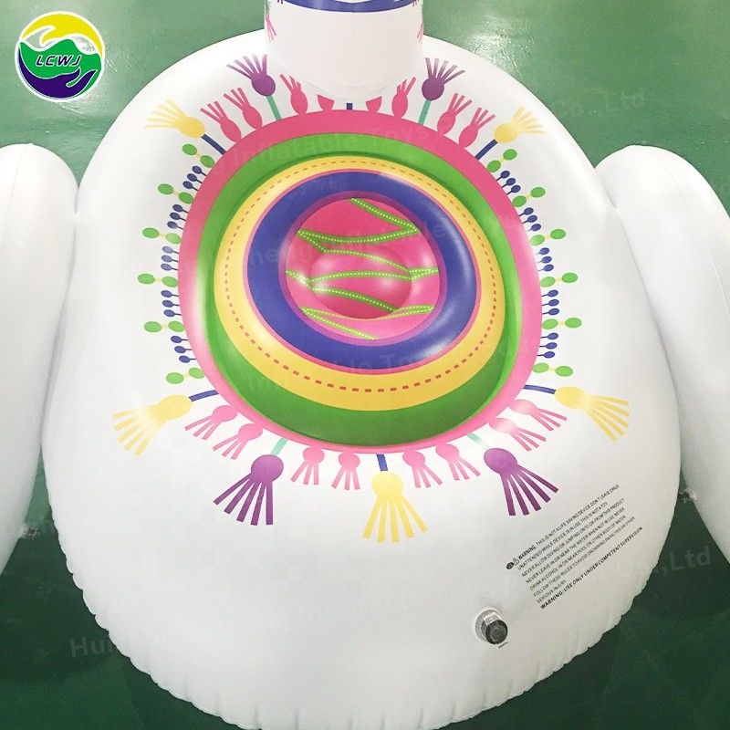 Holiday Outdoor Decoration Blow Up Pool Toys Alpaca Inflatable Floating Island