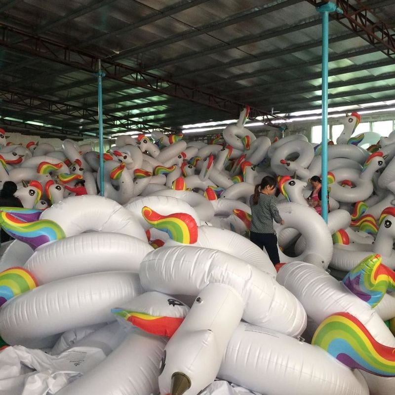 OEM Rideable Inflatable Pool Float Ride On Inflatable Unicorn Pool Lounge Toy
