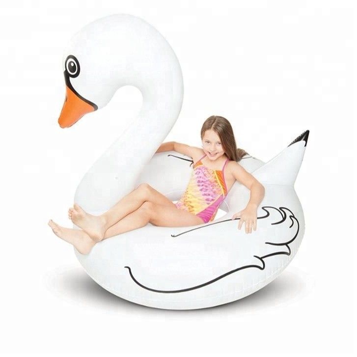 Swan Float Inflatable Swimming Ring 100 To 500kg Swimming Tube For Adults Kids