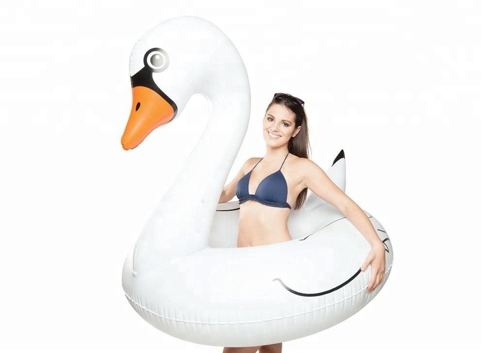 Swan Float Inflatable Swimming Ring 100 To 500kg Swimming Tube For Adults Kids