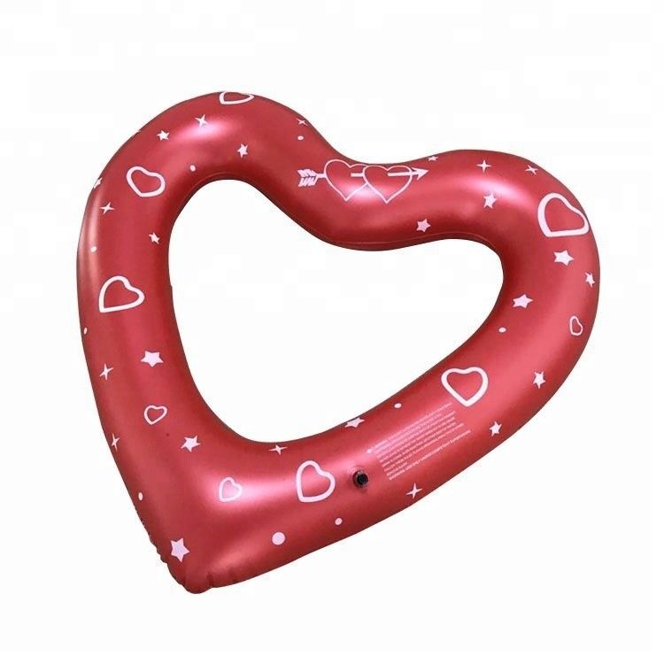 1.5M Water Float Childs Inflatable Ring Love Heart Pool Pool Float For Adult