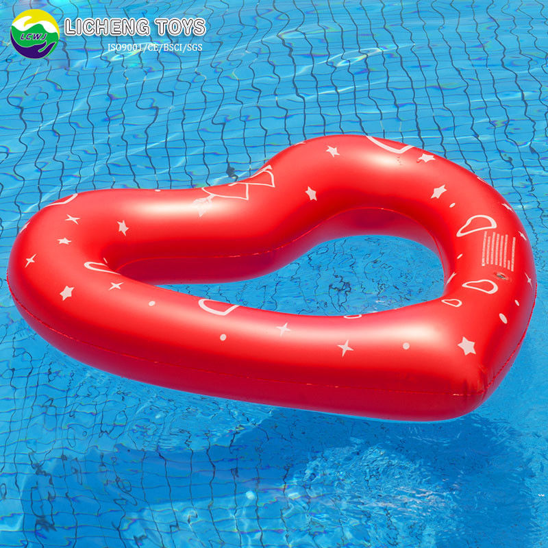 1.5M Water Float Childs Inflatable Ring Love Heart Pool Pool Float For Adult