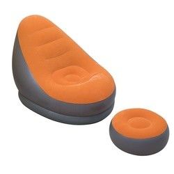 Flocked PVC Air Mattress Sofa Bed 110CM Outdoor Indoor Inflatable Beach Sofa