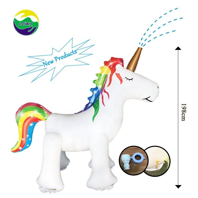 Ginormous Inflatable Sprinkler Toy Unicorn Shaped Outdoor Sprinkler Toys For Kids