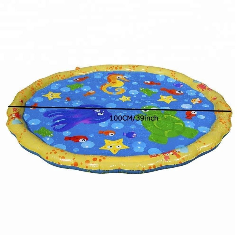 Outdoor Backyard Inflatable Sprinkler Toy Summer Fun Splash Play Mat For Toddlers