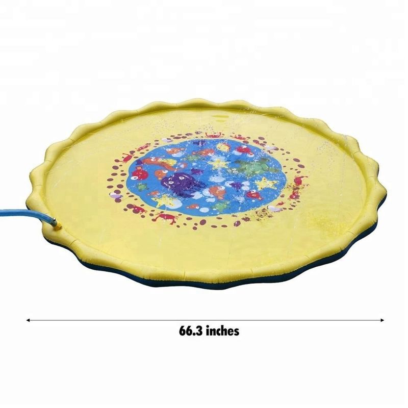 Outdoor Backyard Inflatable Sprinkler Toy Summer Fun Splash Play Mat For Toddlers