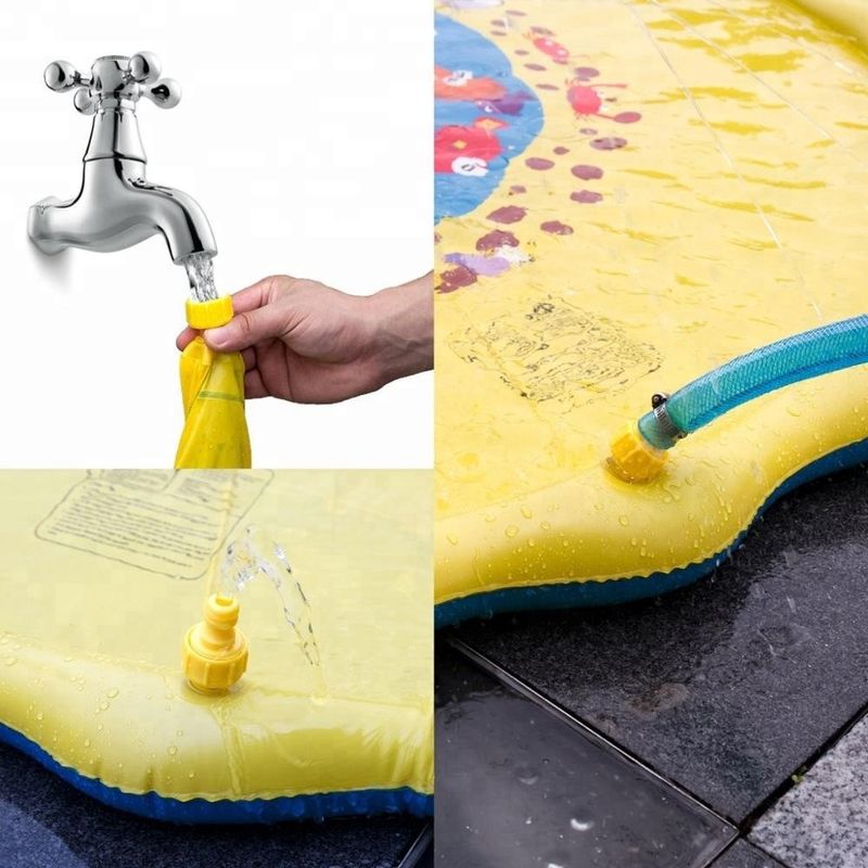 Outdoor Backyard Inflatable Sprinkler Toy Summer Fun Splash Play Mat For Toddlers