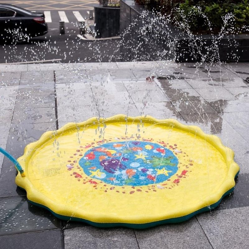 Outdoor Backyard Inflatable Sprinkler Toy Summer Fun Splash Play Mat For Toddlers