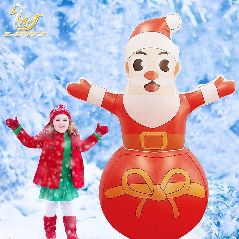 Roly Poly Air Blow Up Santa Claus Christmas Inflatable Decorations With LED Light