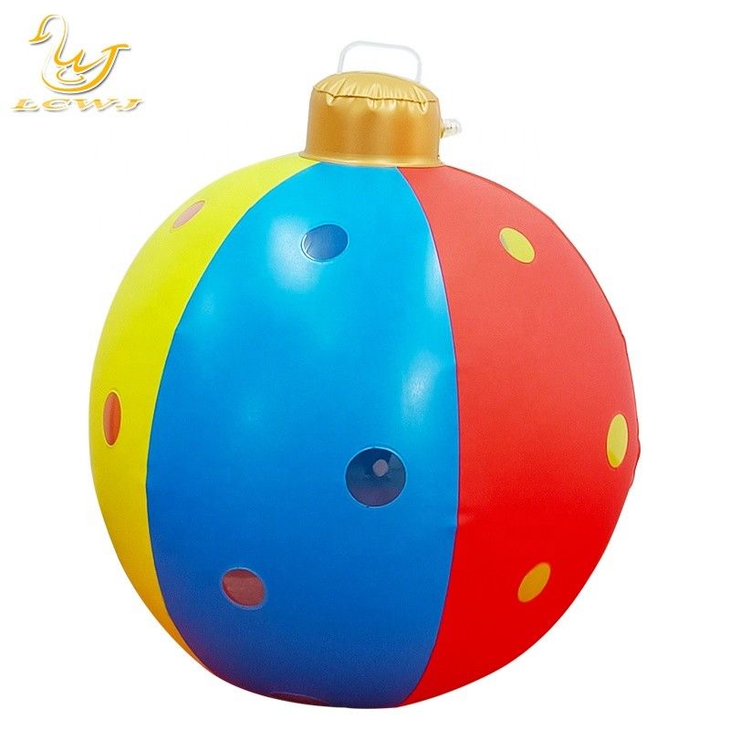 60cm Outdoor Inflatable Toy Ornament Decorated Pvc Inflatable Christmas Balls With Light