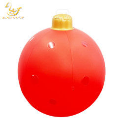 60cm Outdoor Inflatable Toy Ornament Decorated Pvc Inflatable Christmas Balls With Light