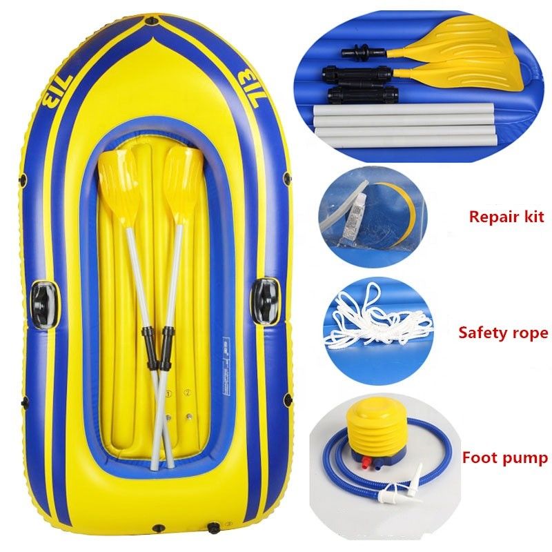 2 To 4 Person PVC Inflatable Fishing Boat For Water Games 2 Person Fishing Raft