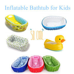 PVC Air Blow Up Swimming Pool Inflatable Water Outdoor Indoor Bathtub For Child
