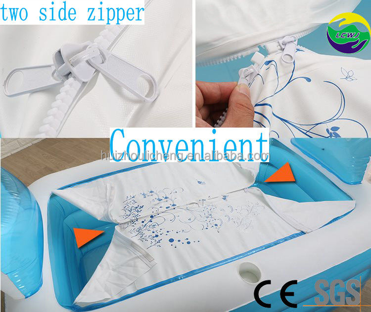 Plastic Hot Blow Up Swimming Pool Folding Adult Plastic Bath Tub For Adult