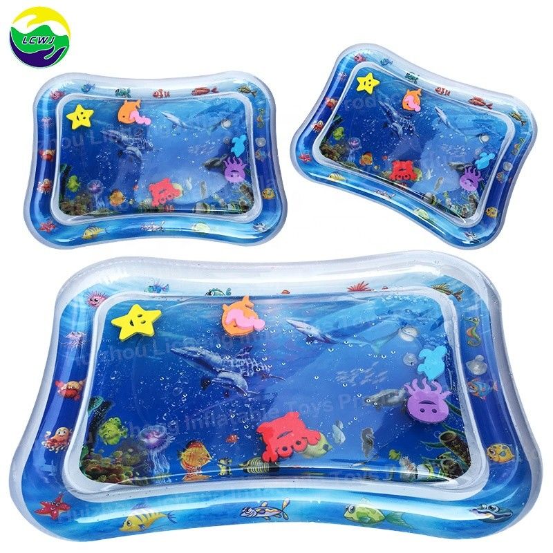 66 X 50cm Infant Water Toy Odm 3 To 12 Month Baby Inflatable Tummy Time Water Mat