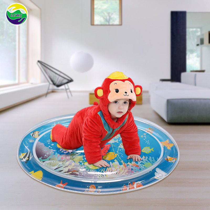 PVC Infant Water Play Mat Inflatable Baby Tummy Time Water Mat For Toddler