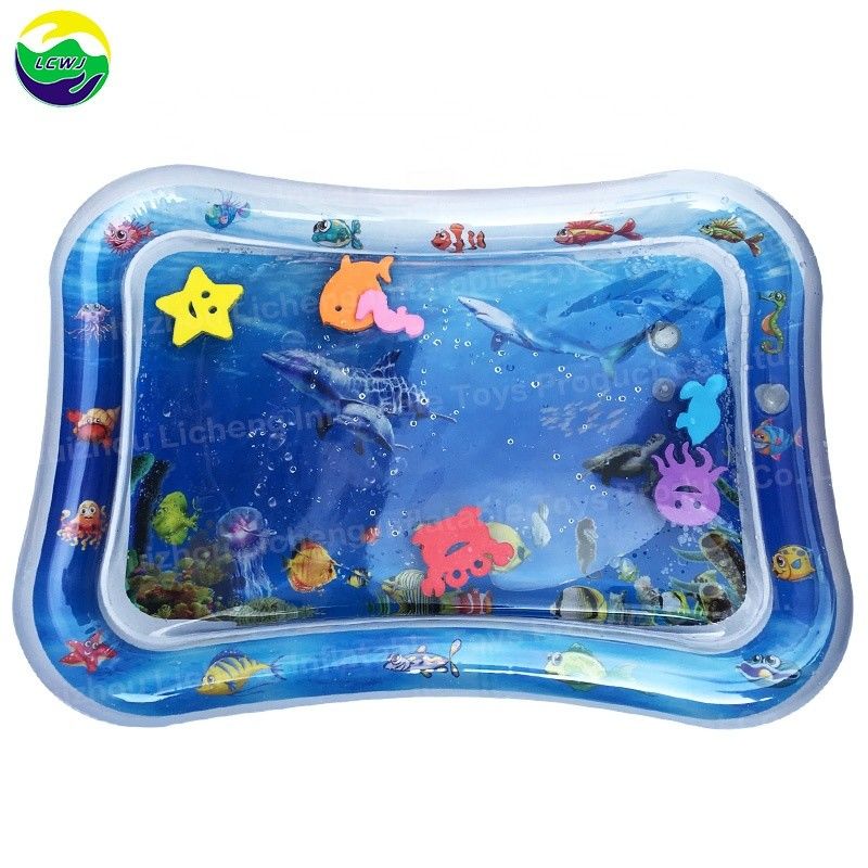 PVC Infant Water Play Mat Inflatable Baby Tummy Time Water Mat For Toddler