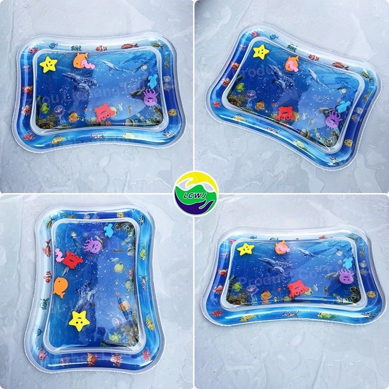 PVC Infant Water Play Mat Inflatable Baby Tummy Time Water Mat For Toddler
