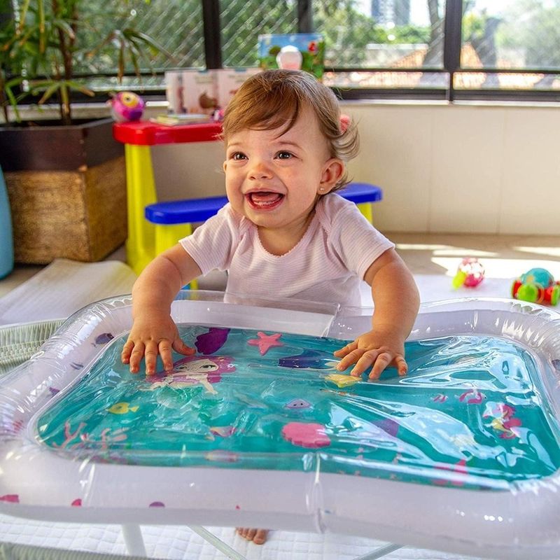 Tummy Time 66 X 50cm Infant Pool Toys Infantile Unisex Inflatable Water Play Mat