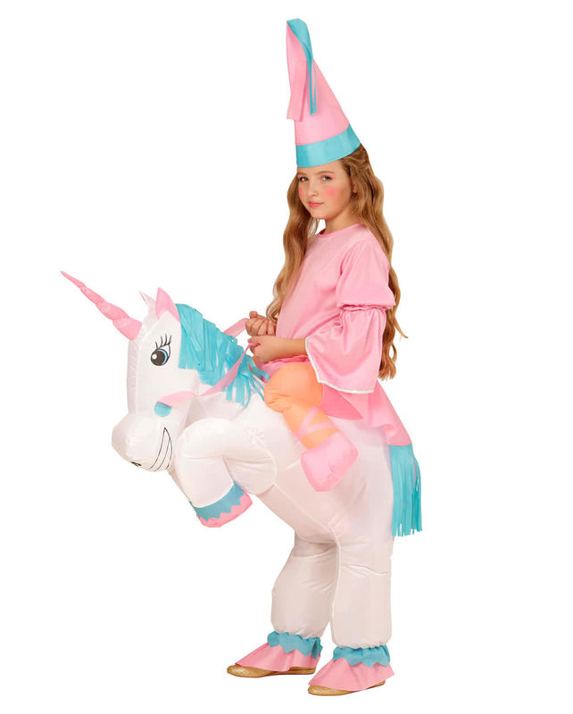 Adults Child Plastic Inflatable Toys Unicorn Rider Costumes For Christmas