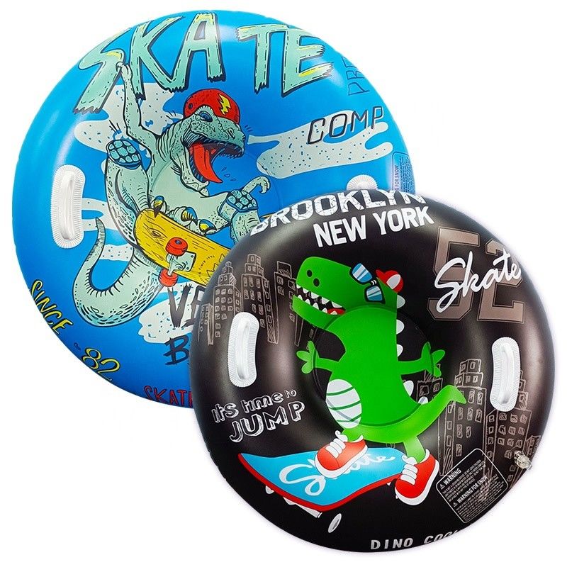 Unicorn Donut Dinosaur Sled Blow Up Sport Heavy Duty Sled Snow Tube